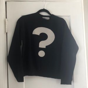 Etre Cecile Question Mark Boyfriend Sweater